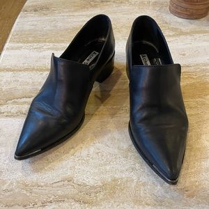 Acne Studios Jaycee Heeled Slip-on Loafer Leather Lamb